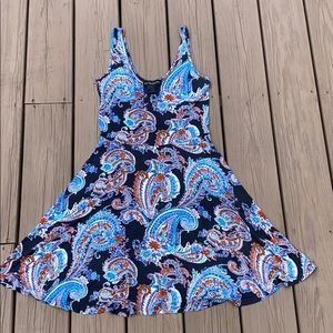 Multi-colored stretch dress, size M